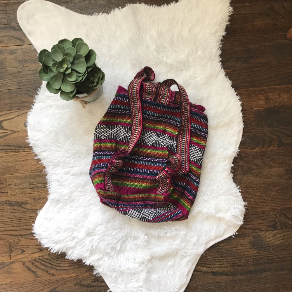 ⚡️Handmade⚡️ Authentic Mexican Backpack - Picture 2 of 5